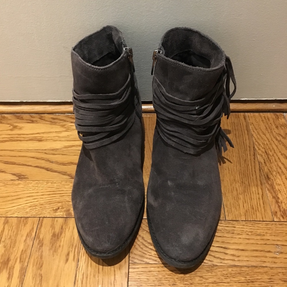 Vince Camuto fringe booties